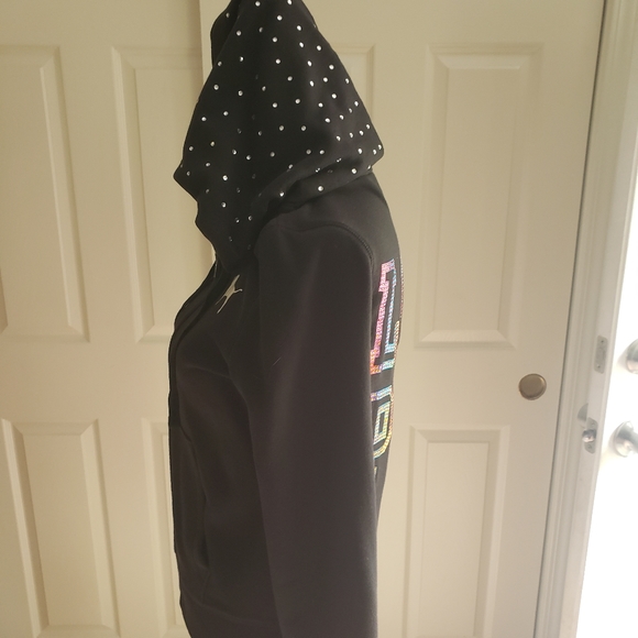 šVS PINK HTF RAINBOW RHINESTONE HOODIE - Picture 3 of 5